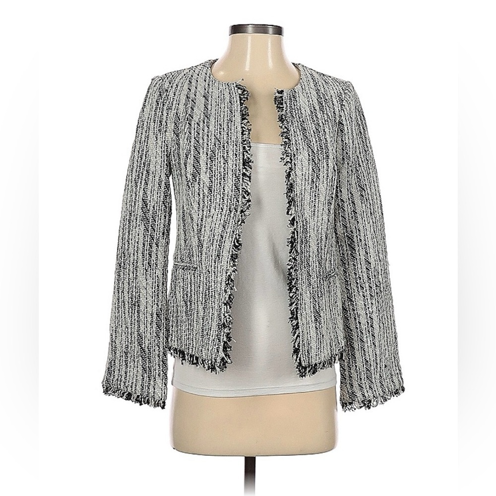 EUC Ali & Jay tweed boucle jacket - black and white women size S